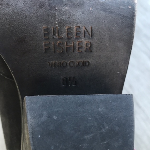 Eileen Fisher Nelson Nubuck leather split shaft ankle booties size 8 1/2 - Picture 4 of 5
